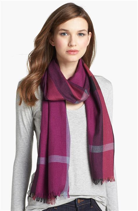 women's burberry silk scarf|burberry cashmere scarf women.